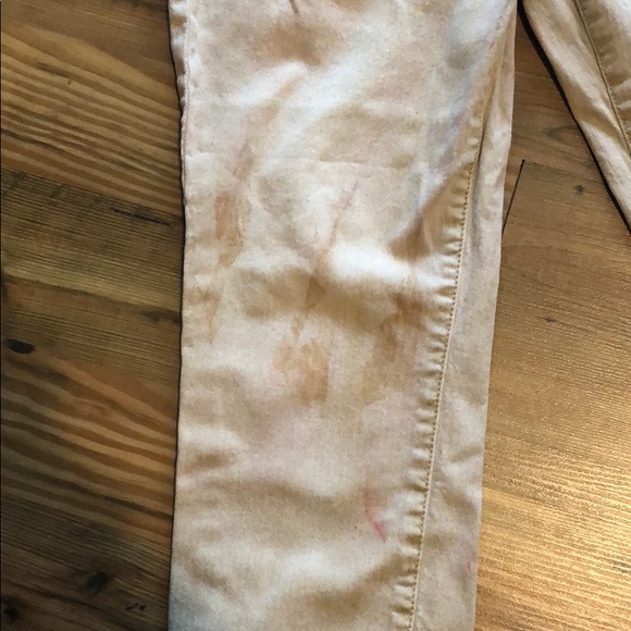 Free People lipstick stained stretch skinny jeans - Picture 2 of 8